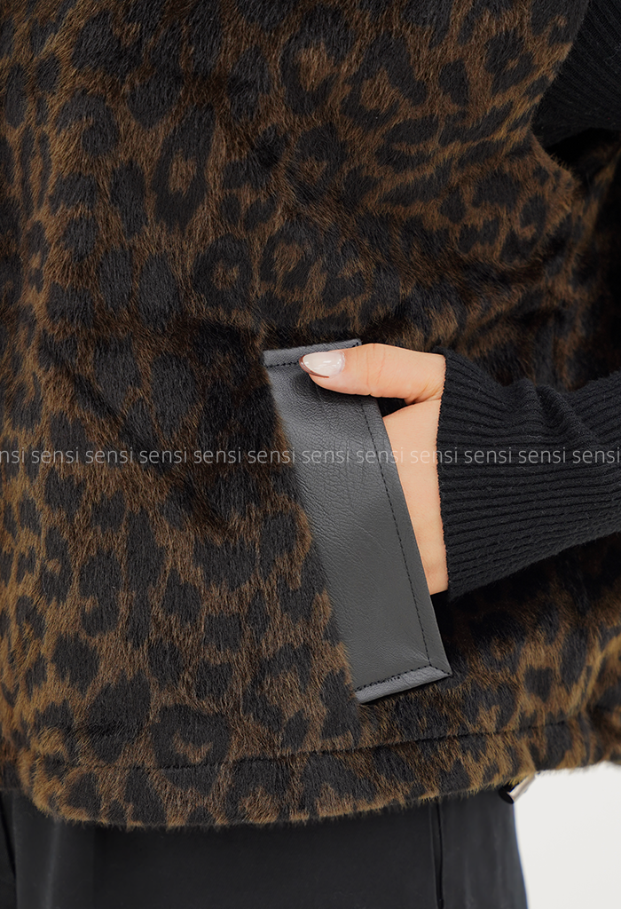 وست پوست زنانه پلنگی آستردارکد1006973